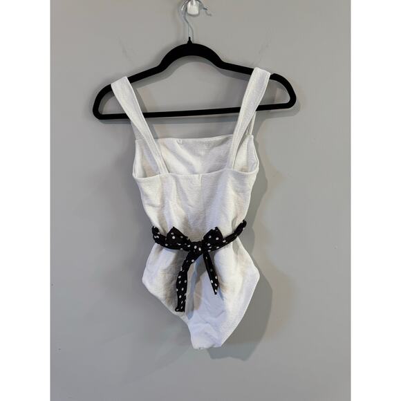 Anthropologie x SAME Los Angeles One-Piece White Swimsuit Size M - Picture 3 of 6